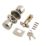 ERA 166-61 Ball Mortice Knob Set Polished Chrome 67mm