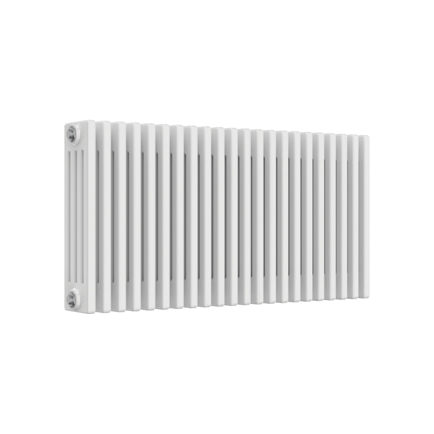 Reina 500mm x 1190mm 5715BTU White Horizontal 4 Column Radiator (587LH)