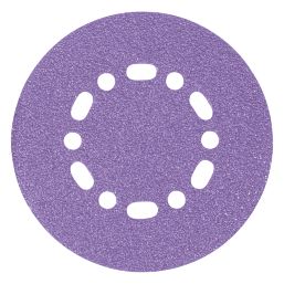 Trend  AB/150/40Z 40 Grit 8-Hole Punched Multi-Material Sanding Discs 150mm 10 Pack