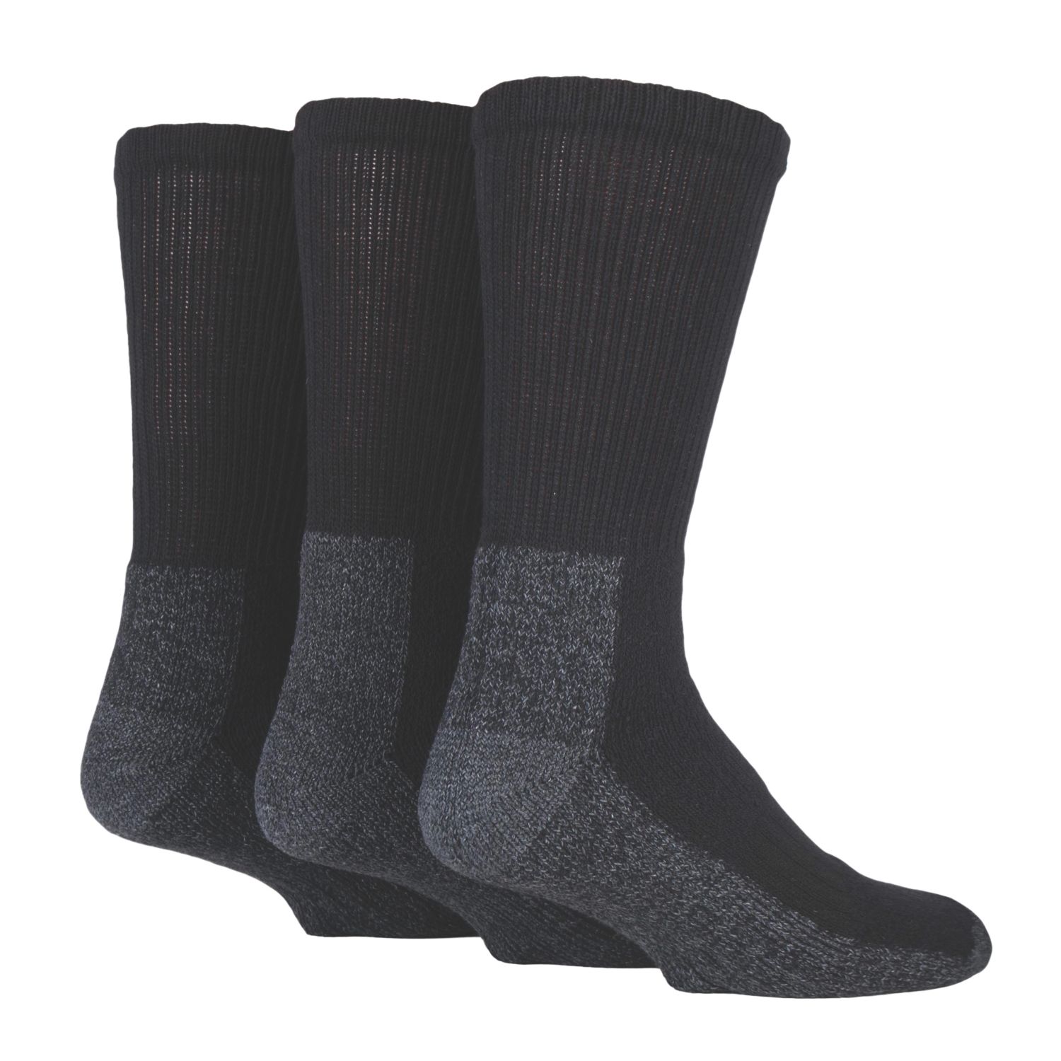 SockShop Heavy Duty Safety Boot Socks Black 12-14 3 Pairs (587PW)