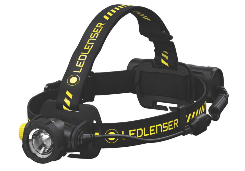 LEDlenser H7R WORK Rechargeable LED Head Torch Black 15 1000lm Screwfix