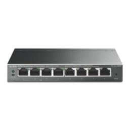 TP-Link TL-SG108PE 8 Port Desktop / Rackmount Network Switch Black