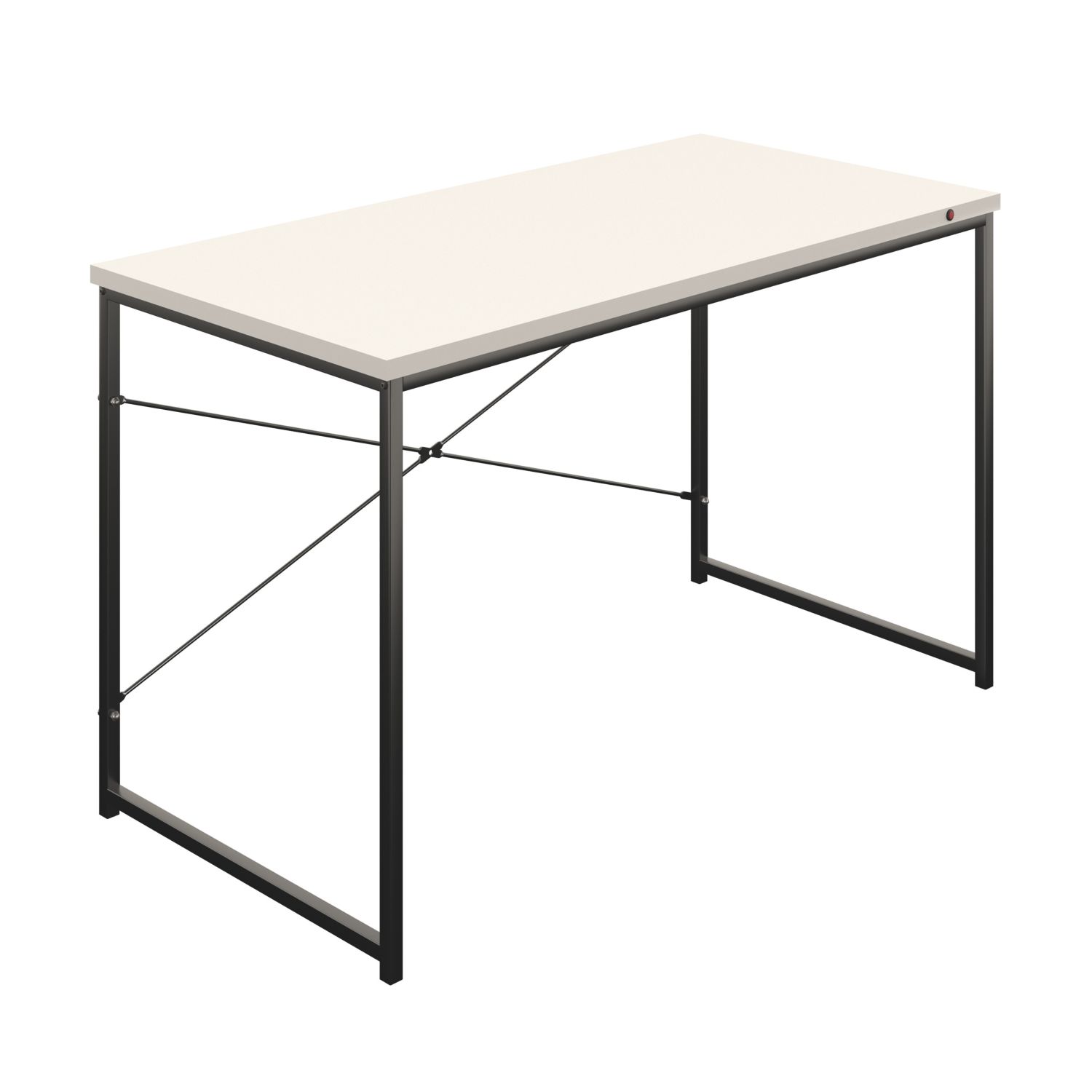 TC Group Okoform Rectangular Heated Desk White /Black 600mm x 1200mm (587TT)