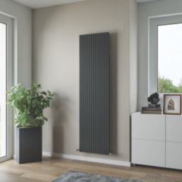 Ximax George 1800mm x 485mm 3727BTU Anthracite Vertical Designer Radiator