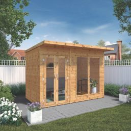 Mercia Maine 9' 6" x 6' (Nominal) Pent Timber Summerhouse