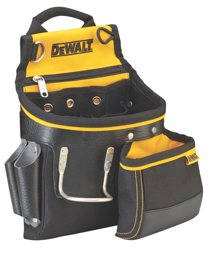 DeWalt Hammer  Nail Pouch Black Yellow Screwfix