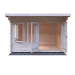 Shire Danbury 12' x 12' (Nominal) Pent Timber Log Cabin