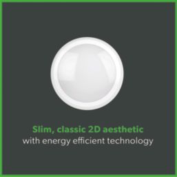 4lite KUDO LED Wall/Ceiling Light Bulkhead  White 18W 1700lm