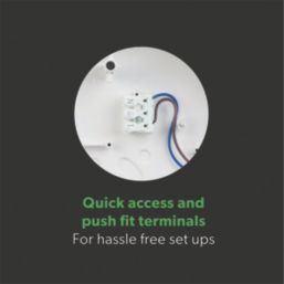 4lite KUDO LED Wall/Ceiling Light Bulkhead  White 18W 1700lm