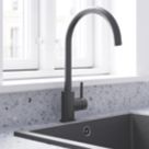 Refurb Swirl Elbe Tap Matt Black