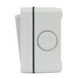 Hager Sollysta WXPPS12 IP66 10AX 1-Gang 1-Way Weatherproof Outdoor 2-Way Switch