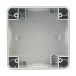 Hager Sollysta WXPPS12 IP66 10AX 1-Gang 1-Way Weatherproof Outdoor 2-Way Switch