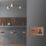 Varilight  45A 2-Gang 2-Pole Cooker Switch & 13A DP Switched Socket Brushed Bronze  with Black Inserts