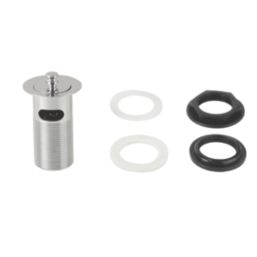 Flomasta Slotted Captive Retained Basin Waste Chrome-Plated Brass 32mm