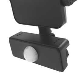 4lite  Outdoor LED Floodlight With PIR Sensor Black 10W 1050lm