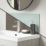 Splashwall Vanity Splashback Gloss Terra Grey/Seabreeze Green 250mm x 600mm x 4mm