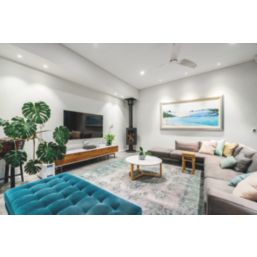 4lite WiZ Connected Fixed  Fire Rated LED Smart Downlight Matt White 4.9W 345lm