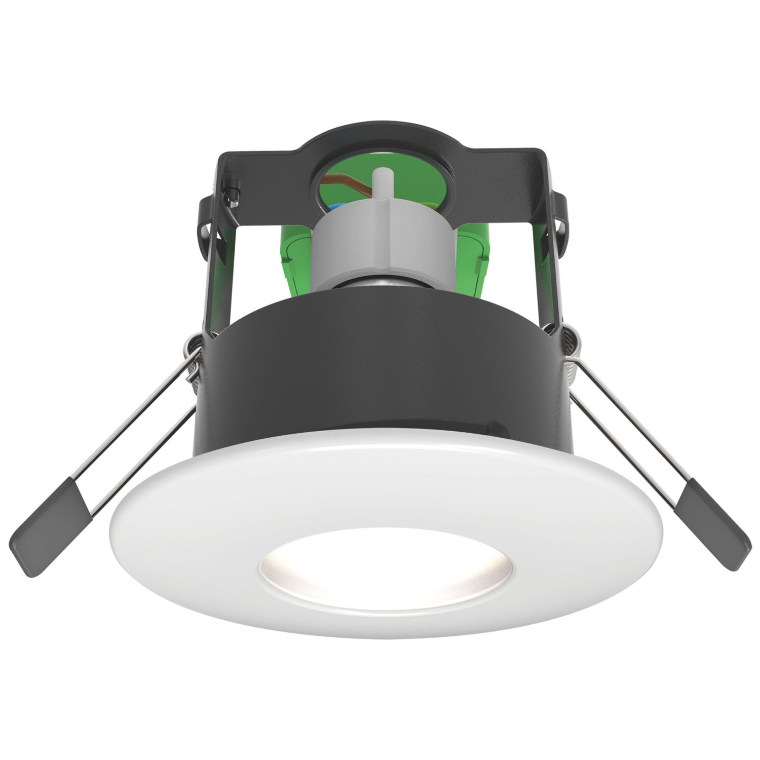4lite WiZ Connected Fixed Fire Rated LED Smart Downlight Matt White 4.9W 345lm (588PG)