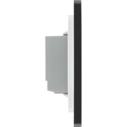 British General Evolve 2-Gang 2-Way LED Double Master Touch Trailing Edge Dimmer Switch  Copper with Black Inserts