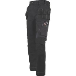 Dickies Holster Universal FLEX  Work Trousers Black 36" W 30" L