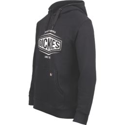 Dickies Rockfield Sweatshirt Hoodie Black X Large 41-43 Chest - Screwfix