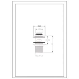 Highlife Bathrooms Slotted Pop Up Mini Basin Waste Matt Black 60mm