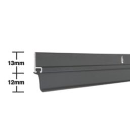 Stormguard Heavy Duty Door Strips Black 1.025m 5 Pack