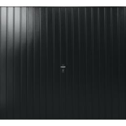 Gliderol Vertical 8' x 7' Non-Insulated Frameless Steel Up & Over Garage Door Jet Black