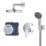 Grohe Get Perfect HP Rear-Fed Concealed Chrome  Shower Set