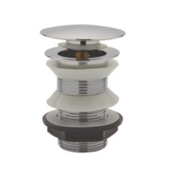 Highlife Bathrooms Unslotted Pop Up Domed Basin Waste Chrome 60mm