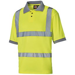 Dickies  Hi-Vis Polo Shirt Yellow Medium 42" Chest