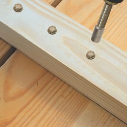 TimbaScrew  Hex Flange Thread Cutting Timber Screws 6.7mm x 200mm 50 Pack