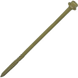 TimbaScrew  Hex Flange Thread-Cutting Timber Screws 6.7mm x 200mm 50 Pack