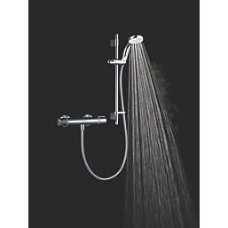 Mira Apt Rear-Fed Exposed Chrome Thermostatic Shower