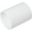 FloPlast  Straight Couplers 40mm x 40mm White 5 Pack