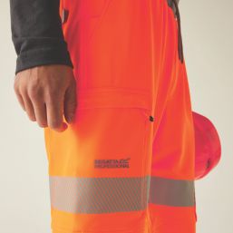 Regatta Hi-Vis Prolite Stretch Joggers Orange Small 29.5" W 31" L