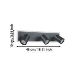 Eglo Rimbocchi LED Spotlight Black 20W 2500lm