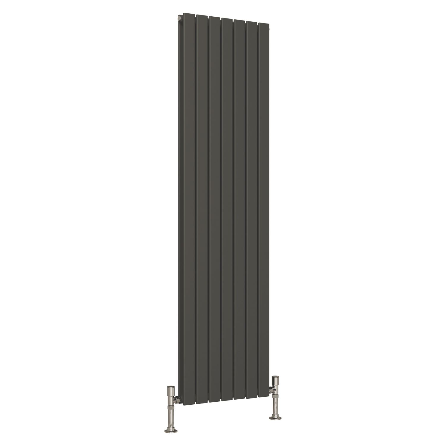 Reina Harley Double 1800mm x 490mm 4854BTU Anthracite Vertical Designer Radiator (589EE)