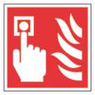 Essentials  Non Photoluminescent "Fire Alarm Call Point" Sign 150mm x 150mm