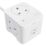 Masterplug 13A 3-Gang Unswitched Surge-Protected Extension Lead + 3A 2-Outlet Type C USB Charger Matt White 2m