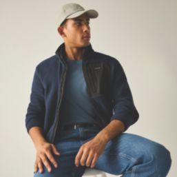 Regatta Frankie Full Zip Fleece Navy/Black  Medium 39-40" Chest