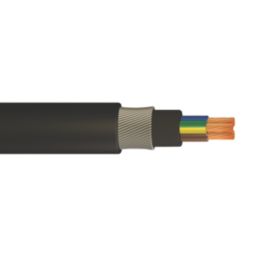 Time 6943X Black 3-Core 1.5mm² Armoured Cable 25m Coil