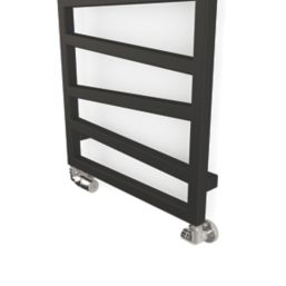 Terma Zig Zag Designer Towel Rail 1070mm x 500mm Black 1384BTU