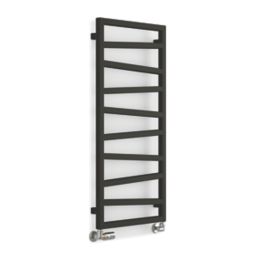 Terma 1070mm x 500mm 1384BTU Black Flat Designer Towel Radiator