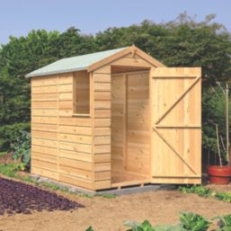Shire  6' x 4' (Nominal) Apex Shiplap T&G Timber Shed