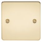 Knightsbridge  1-Gang Blanking Plate Polished Brass