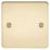 Knightsbridge  1-Gang Blanking Plate Polished Brass