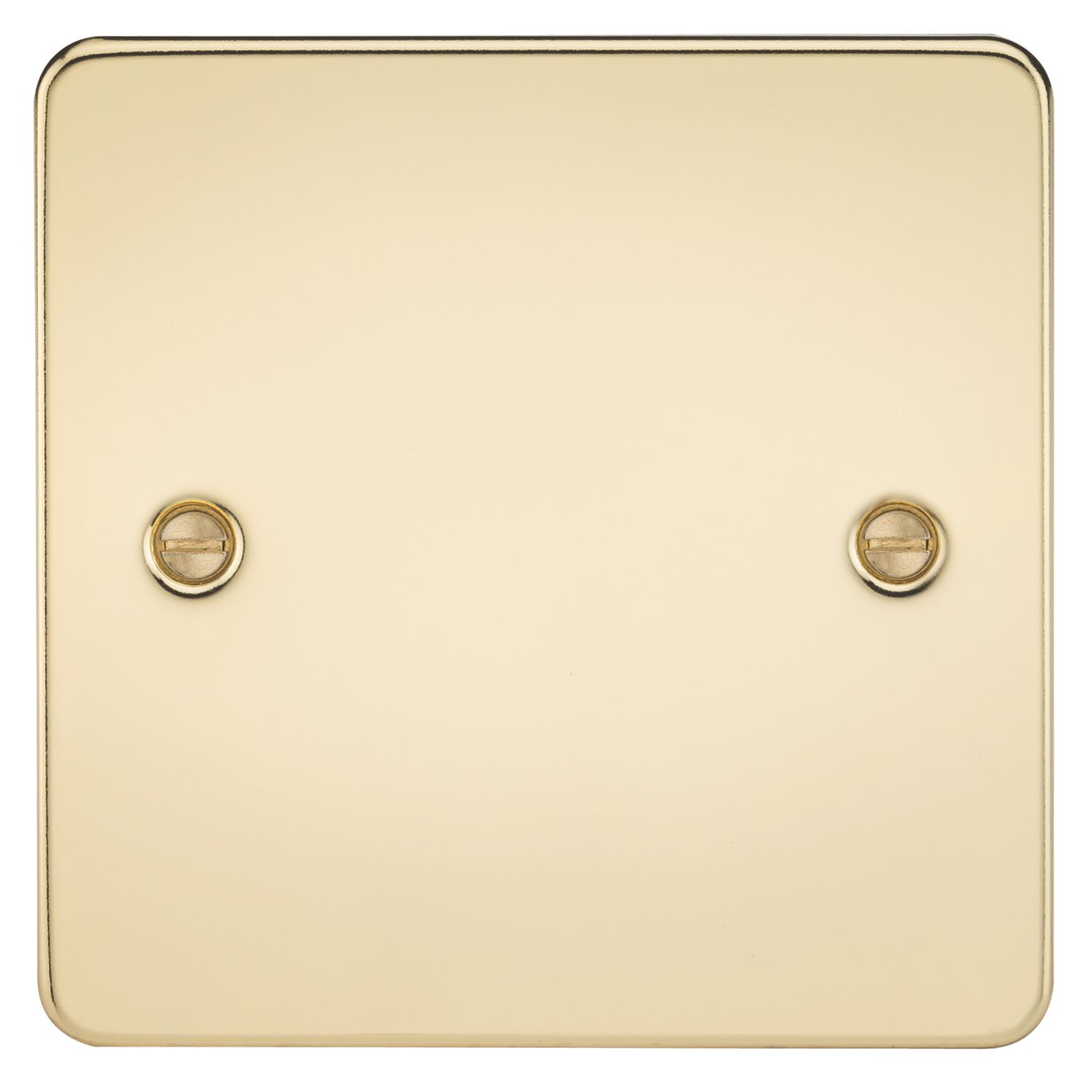 Knightsbridge 1-Gang Blanking Plate Polished Brass (589TY)
