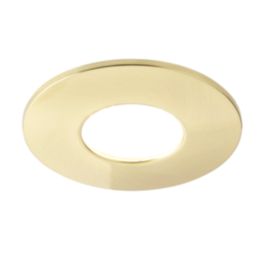 Spa Rhom Fixed  Fire Rated LED Downlights Brass 8W 900lm 4 Pack