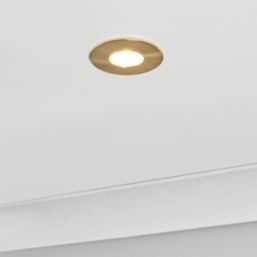 Spa Rhom Fixed  Fire Rated LED Downlights Brass 8W 900lm 4 Pack